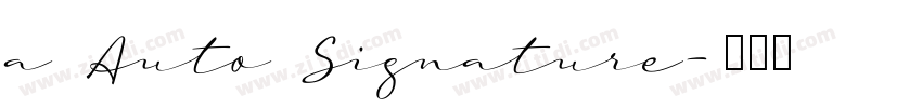 a Auto Signature字体转换